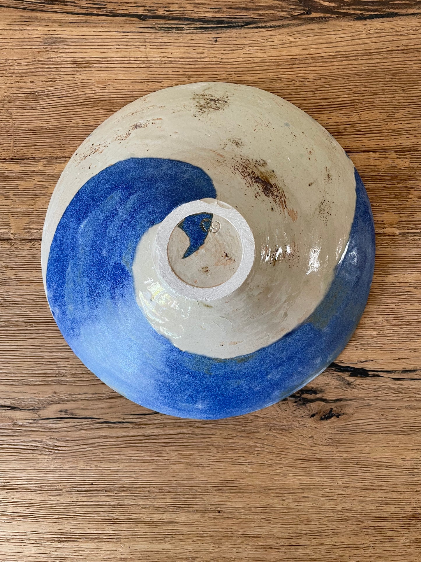 Gedraaide schaal Blue wave