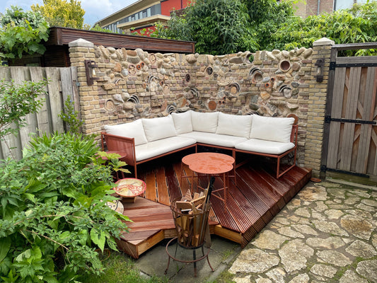 Hardhouten vlonder