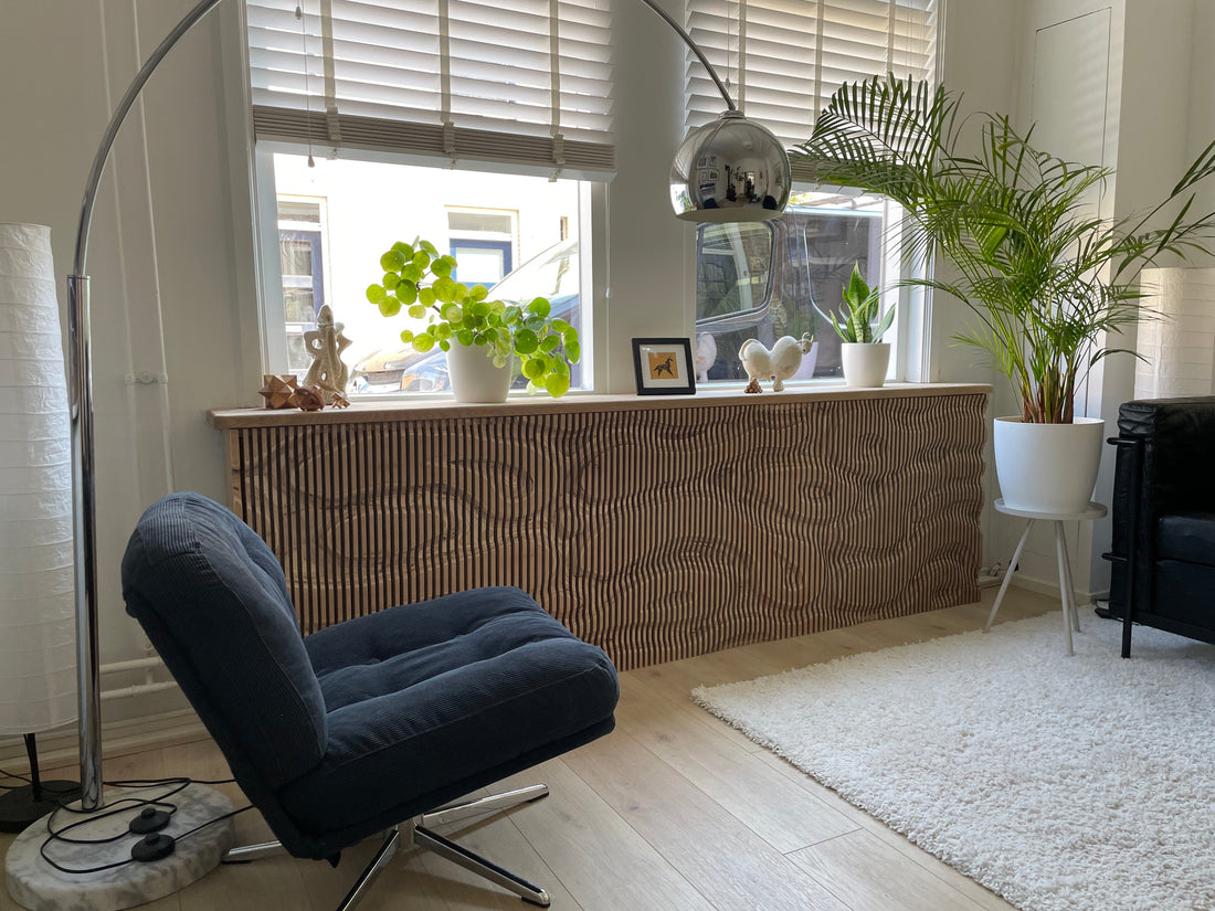 Radiator ombouw ‘Strand bij eb’