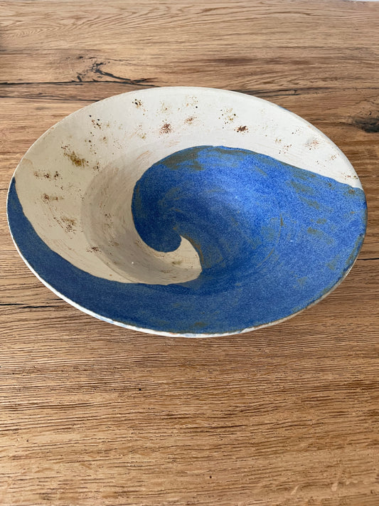 Gedraaide schaal Blue wave