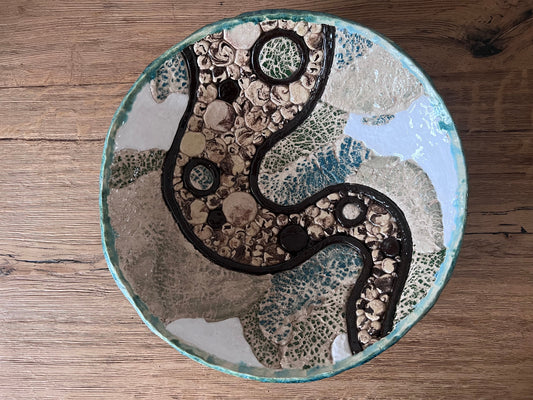 Grote schaal, rivierbedding groen